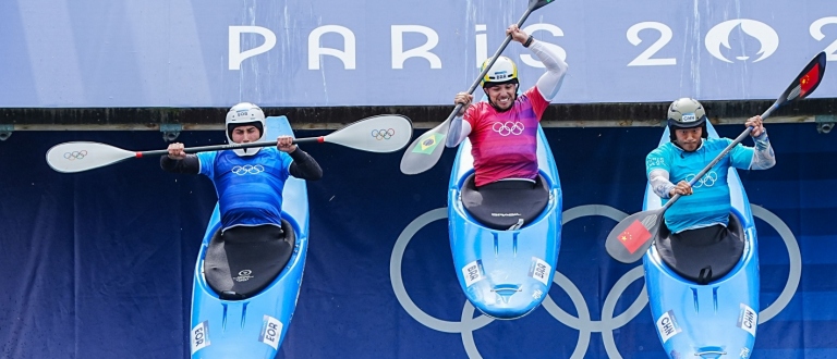 Kayak cross ramp start Paris 2024 Olympics canoe slalom