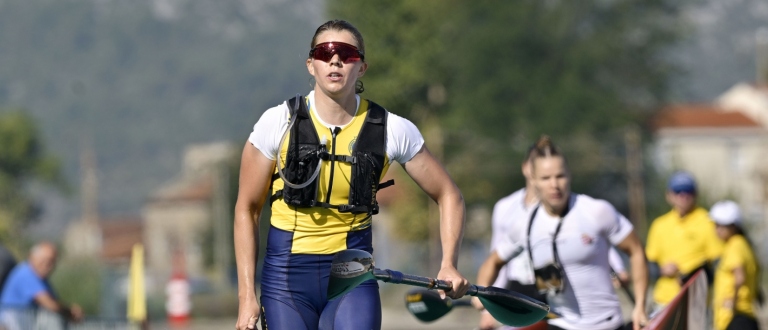 Melina Andersson Sweden canoe marathon Metkovic 2024 portage