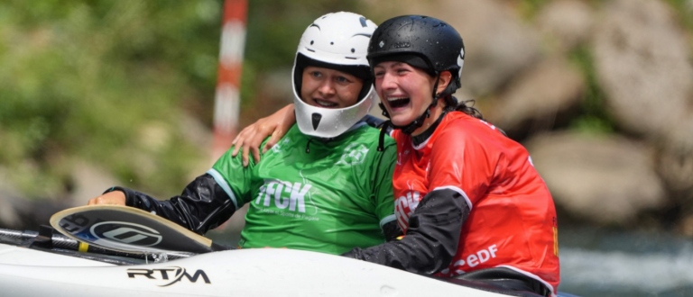Mina Blume and Britta Jung kayak cross Germany Foix 2025