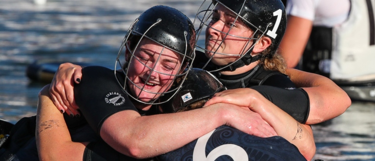 New Zealand canoe polo U21 women St-Omer 2022