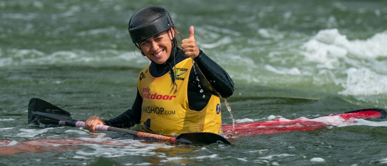 Ottilie Robinson-Shaw canoe freestyle kayak 2025 Plattling squirt