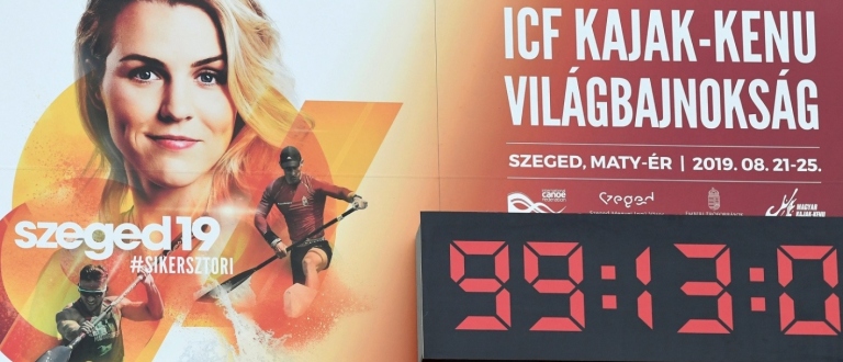 Szeged countdown clock 2019 world championships