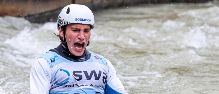 Ziga Lin Hocevar Augsburg men C1 canoe slalom 2024
