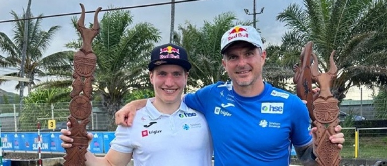 Ziga Lin Hocevar Peter Kauzer 2025 Run Slalom Reunion slalom
