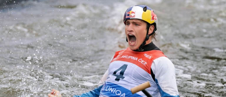 Ziga Lin Hocevar Slovenia kayak canoe slalom Prague 2025