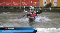 Mario Leitner, Austria - Men's Kayak Semi-Final / 2024 ICF Canoe Slalom World Cup Augsburg Germany