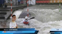 Manel Contreras, Spain - Men's Kayak Semi-Final / 2024 ICF Canoe Slalom World Cup Augsburg Germany