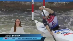 Gabriela Satkova Czech Republic Semi-Final / 2023 ICF Canoe Slalom World Cup Prague Czech Republic