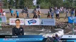 Joshua Joseph, USA, U23 Semi Final / 2024 ICF Canoe-Kayak Slalom Junior & U23 World Championships