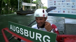 Martin Dougood Switzerland Semi-Final / 2023 ICF Canoe-Kayak Slalom World Cup Augsburg Germany