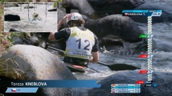 Tereza Kneblova CZE Women Canoe Heats / 2025 ICF Canoe-Kayak Slalom World Cup La Seu d'Urgell Spain