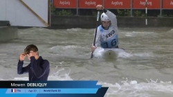 Mewen Debliquy, France, Canoe Slalom, Semi Finals / 2024 ICF Canoe Slalom World Cup Augsburg Germany