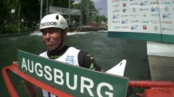 Ana Satila Brazil Semi-Final / 2023 ICF Canoe-Kayak Slalom World Cup Augsburg Germany
