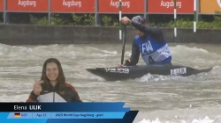 Elena Lilik Germany / Canoe Slalom Final / 2024 ICF Canoe Slalom World Cup Augsburg Germany