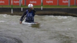 Angele Hug, France, Canoe Slalom, Semi Finals / 2024 ICF Canoe Slalom World Cup Augsburg Germany