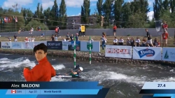 Alex Baldoni Canada U23 Semi-Final 2024 ICF Canoe-Kayak Slalom Junior & U23 World Championships