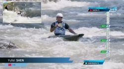 Yufei Shen China Men's Canoe Heats / 2025 ICF Canoe-Kayak Slalom World Cup La Seu d'Urgell Spain