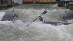 Camille Prigent, France - Women's Kayak Semifinal / 2024 ICF Canoe Slalom World Cup Augsburg Germany