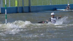 Angele Hug, France, Canoe Slalom Semi Final /  2024 ICF Canoe Slalom World Cup Krakow Poland