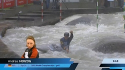 Andrea Herzog, Germany, Canoe Slalom, Semi Finals / 2024 ICF Canoe Slalom World Cup Augsburg Germany