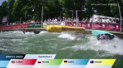 Men's Kayak Cross Quarter Final 3 / 2023 ICF Canoe-Kayak Slalom World Cup Augsburg Germany