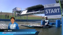 Luka Bozic, Slovenia, Canoe Slalom Semi Final / 2024 ICF Canoe Slalom World Cup Krakow Poland
