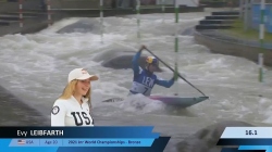 Evy Leibfarth, USA, Canoe Slalom, Semi Finals / 2024 ICF Canoe Slalom World Cup Augsburg Germany