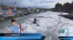 Tereza Kneblova, Czechia - Women's Canoe Semi-Final / 2024 ICF Canoe Slalom World Cup Ivrea Italy