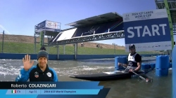 Roberto Colazingari, Italy, Canoe Slalom Semi Final / 2024 ICF Canoe Slalom World Cup Krakow Poland