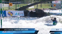 John Coleman Christie-Williams USA U23 Semi-Final 2024 ICF Canoe-Kayak Slalom Junior & U23 World Cha