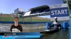 Benjamin Kies, Germany, Canoe Slalom Semi Final / 2024 ICF Canoe Slalom World Cup Krakow Poland