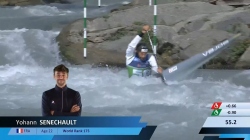 Yohann Senechault, France - Men's Canoe Semi-Final / 2024 ICF Canoe Slalom World Cup Ivrea Italy