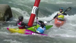 Women's Kayak Cross Heat 4 / 2023 ICF Canoe-Kayak Slalom World Cup Ljubljana Slovenia