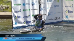 Noah Hegge Germany Semi Final / 2023 ICF Canoe-Kayak Slalom World Cup Ljubljana Slovenia