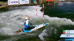 Jonas Heger Czechia U23 Semi-Final 2024 ICF Canoe-Kayak Slalom Junior & U23 World Championships
