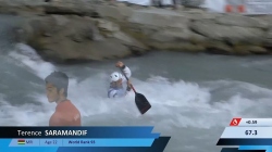Terence Saramandif, Mauritius - Men's Canoe Semi-Final / 2024 ICF Canoe Slalom World Cup Ivrea Italy