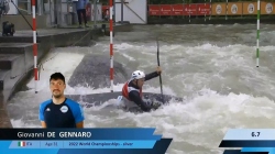 Giovanni De Gennaro, Italy - Men's Kayak Semi-Final / 2024 ICF Canoe Slalom World Cup Augsburg