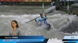 Monica Doria Andorra Women's Slalom Semi-final / 2024 ICF Canoe Slalom World Cup Augsburg Germany