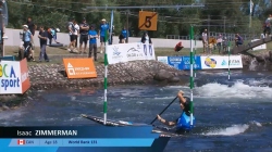 Isaac Zimmerman Canada U23 Semi-Final 2024 ICF Canoe-Kayak Slalom Junior & U23 World Championships
