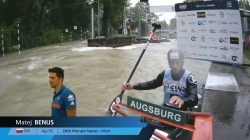 Matej Benus Slovakia / Canoe Slalom Final / 2024 ICF Canoe Slalom World Cup Augsburg Germany