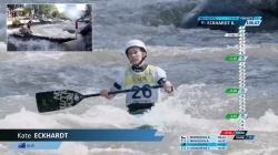 Kate Eckhardt AUS Women Canoe Heats / 2025 ICF Canoe-Kayak Slalom World Cup La Seu d'Urgell Spain