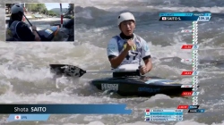 Shota Saito JPN Men's Canoe Heats / 2025 ICF Canoe-Kayak Slalom World Cup La Seu d'Urgell Spain
