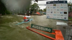 Jonny Dickson, GB - Men's Kayak Semi-Final / 2024 ICF Canoe Slalom World Cup Augsburg Germany
