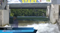 Lan Tominc Slovenia Semi Final / 2023 ICF Canoe-Kayak Slalom World Cup Ljubljana Slovenia