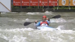 Joseph Clarke, GB - Men's Kayak Semi-Final / 2024 ICF Canoe Slalom World Cup Augsburg Germany