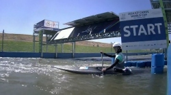 Juan Huang, China, Canoe Slalom Final / 2024 ICF Canoe Slalom World Cup Krakow Poland