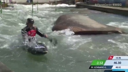 Noah Hegge Germany Semi-Final / 2023 ICF Canoe-Kayak Slalom World Cup Augsburg Germany