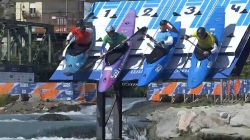 Men's Kayak Cross - Semi-Final 1 / 2024 ICF Canoe Slalom World Cup Ivrea Italy