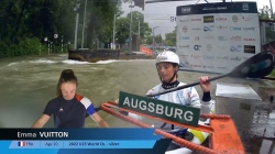 Emma Vuitton France Women's Slalom Final / 2024 ICF Canoe Slalom World Cup Augsburg Germany
