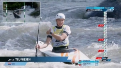 Lena Teunissen NED Women Canoe Heats / 2025 ICF Canoe-Kayak Slalom World Cup La Seu d'Urgell Spain